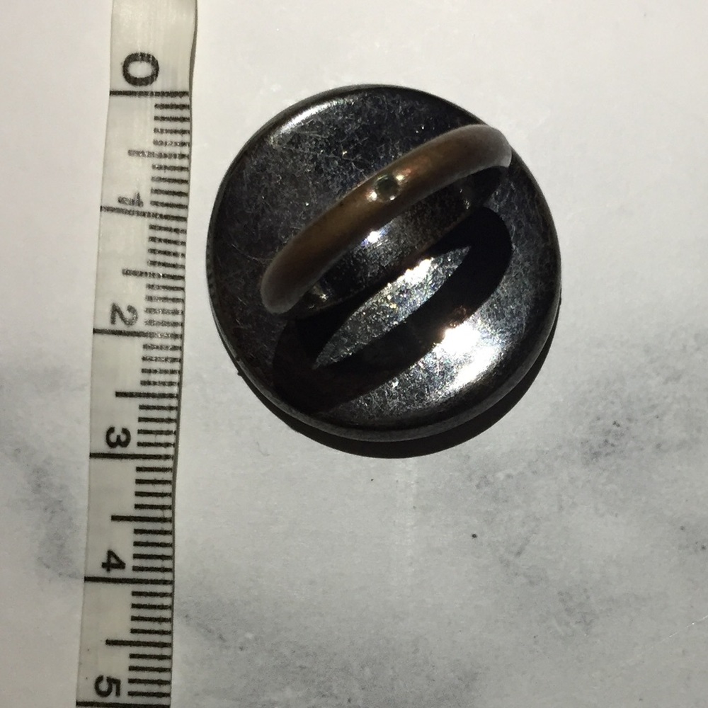 Large, Bent Circle Ring - image 3